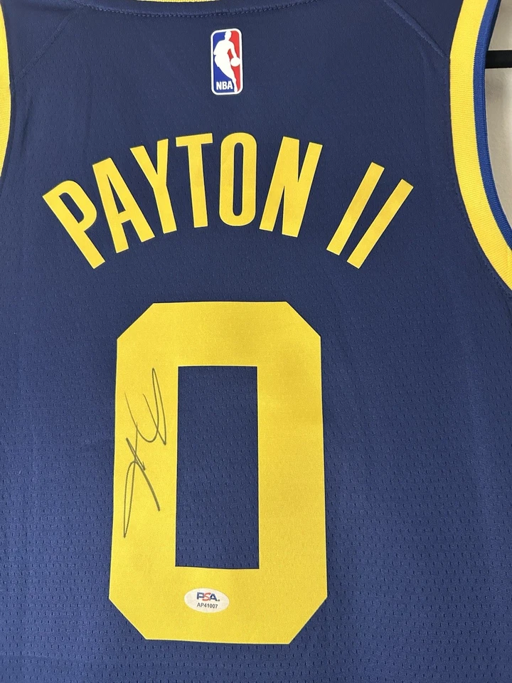 Gary Payton ii Signed Golden State Warriors Jersey Autographed PSA/DNA - Image 2 of 4