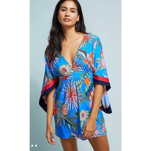 Trina Turk Tahiti Cover Up Dress Anthropolgie Large Swim Material