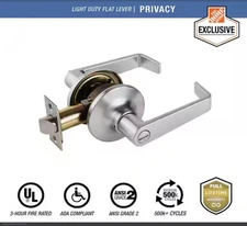 Universal Hardware Light Duty Commercial Privacy Lever ADA ANSI Grade