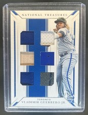 2019 National Treasures Vladimir Guerrero Jr. Game Gear Material Six RC #/99