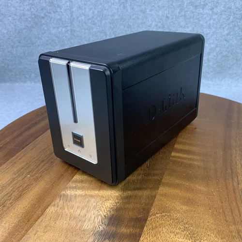 D-LINK (DNS-323) 2-Bay Attached Network Storage Enclosure *NO ADAPTER/HDD*
