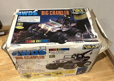 Vintage Nikko 1/16 4WDS Big Crawler Toyota Land Cruiser RC Auto selten BITTE LESEN