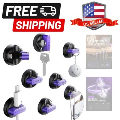 Magnetic Charging Cord Holder 8-Pack Charging Cord Organizer [1S Click-in], E...