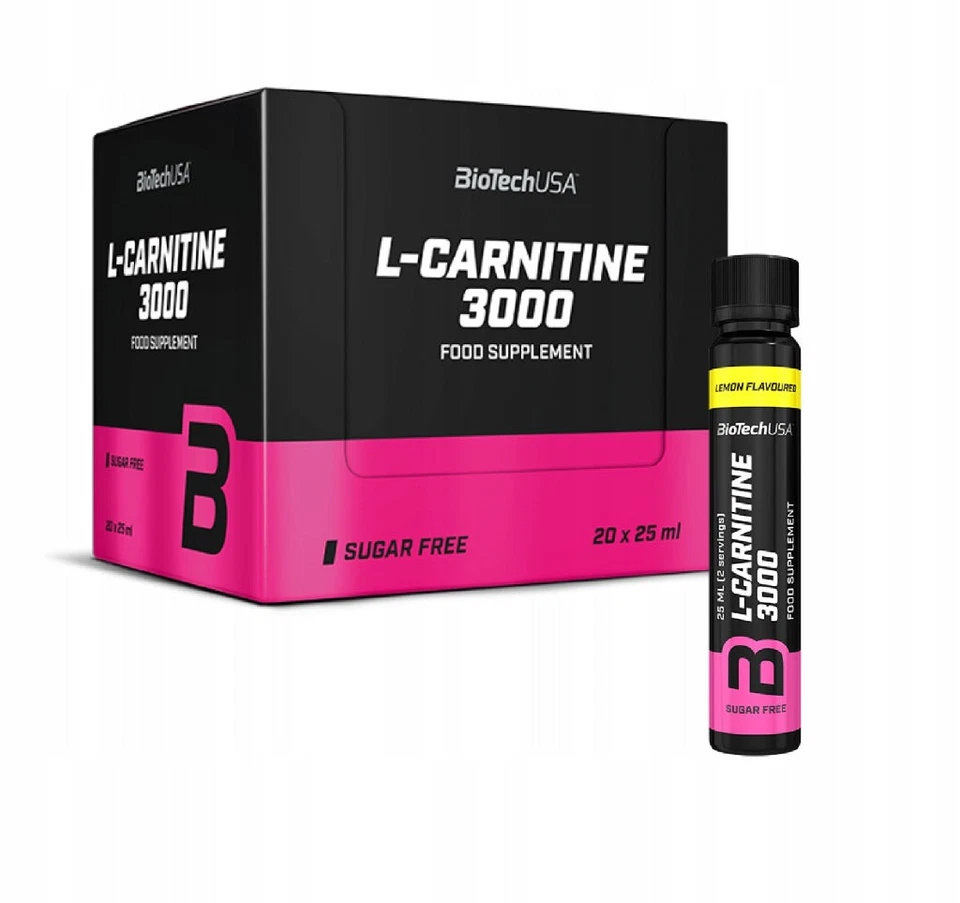 Biotech USA L-Carnitine 3000 - 20x25ml Ampullen Glutenfrei - Bild 3 von 4