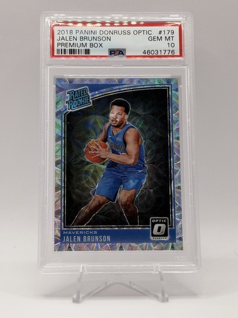 2018 Panini Donruss Optic Premium Box Set #179 Jalen Brunson 060/249 PSA 10 Gem