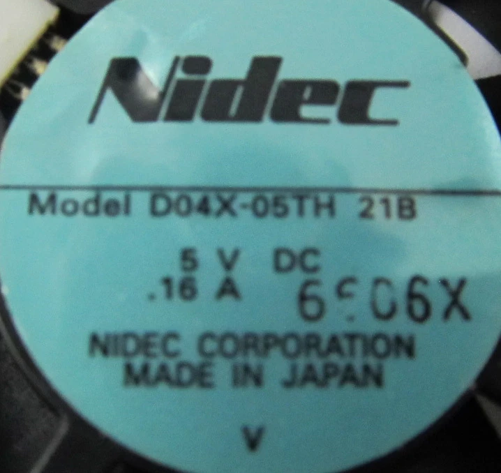 1pc Nidec D04X-05TH 21B 42mmx42mmx10.5mm 4210 5V 0.16A 5.3CFM DC Cooling Fan - Image 3 of 4