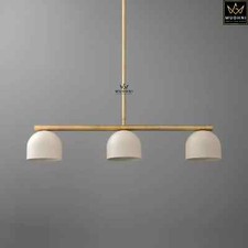 Chandelier Brass Linear Chandelier Light- Brass Light Fixture- Lighting