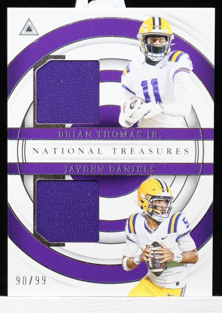 レア 新品限定 シリアルナンバー Thomas Campbell デック セット 2024 Panini National Treasures Jayden Daniels Brian Thomas Dual