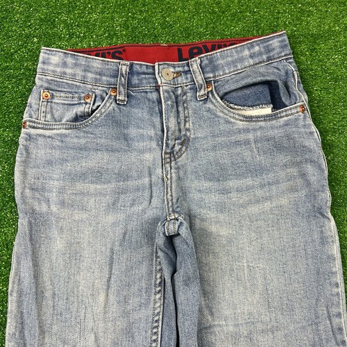 Levi's Boys 514 Straight Jeans Casual Pockets Light Blue Size 10 Reg W25 L26 - Picture 4 of 14