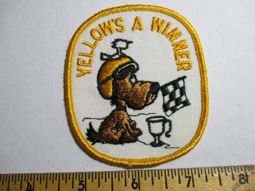 Yellow's A Winner Patch Snowmobiles NOS Vintage Original Sports Racing Skiing - Foto 3 di 4