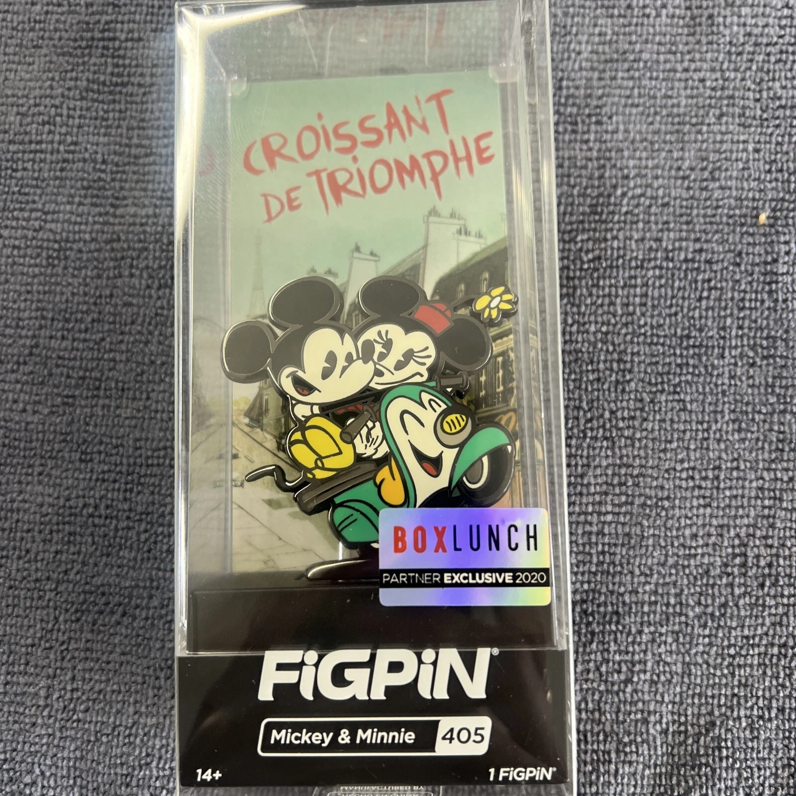 NEW Figpin Disney 405 Mickey & Minnie on Vespa Pin Box Lunch Exclusive Unlocked
