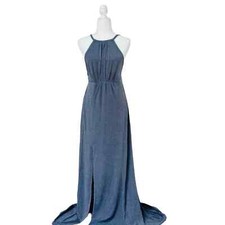 Show Me Your Mumu Amanda Maxi Dress Dancing Queen Shine Smoke NWT