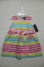 NEW BABY GIRLS RALPH LAUREN CHAPS SPRING DRESS WITH BLOOMERS 18 MONTH NWT $44