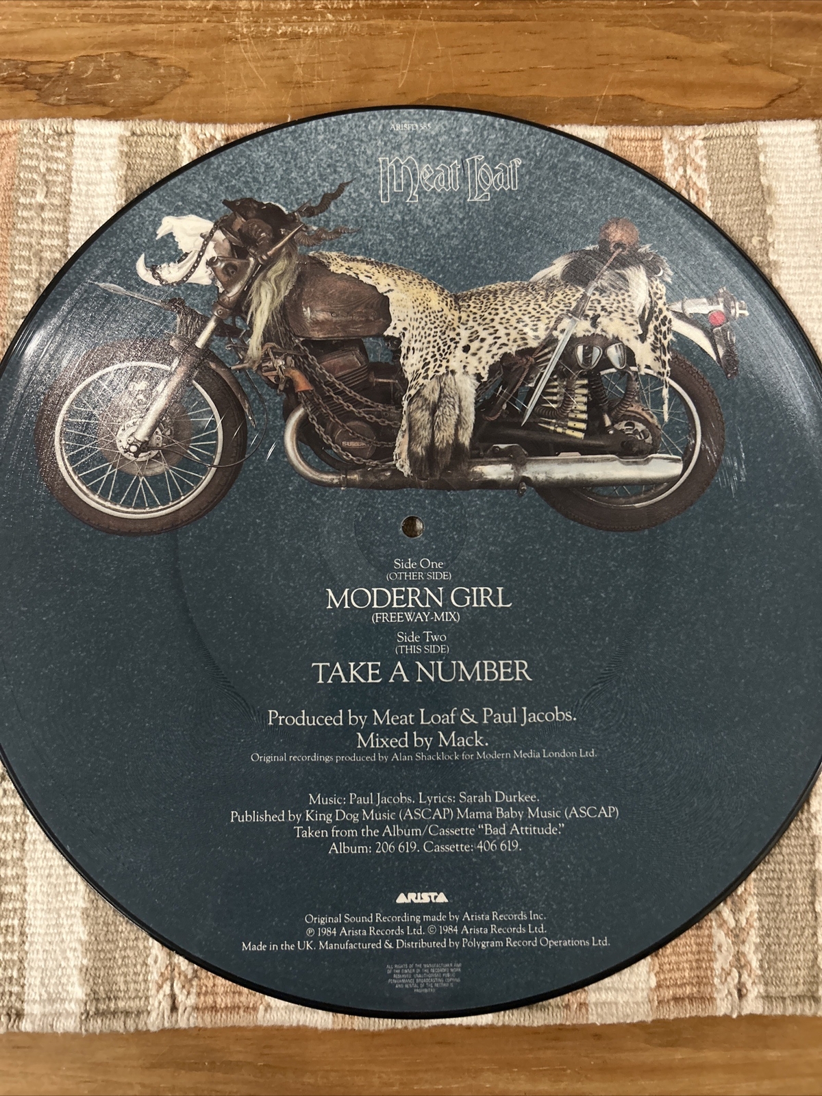 Meat Loaf Modern Girl NM/Generic, Picture Disc, UK Import eBay