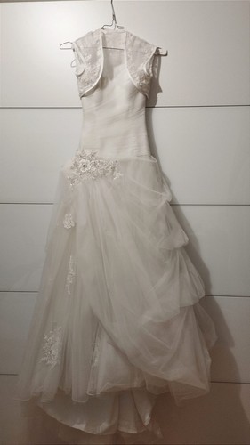 Schönes lvory Brautkleid Gr.XS Mit allem Marke EDDY K - Bild 3 von 24