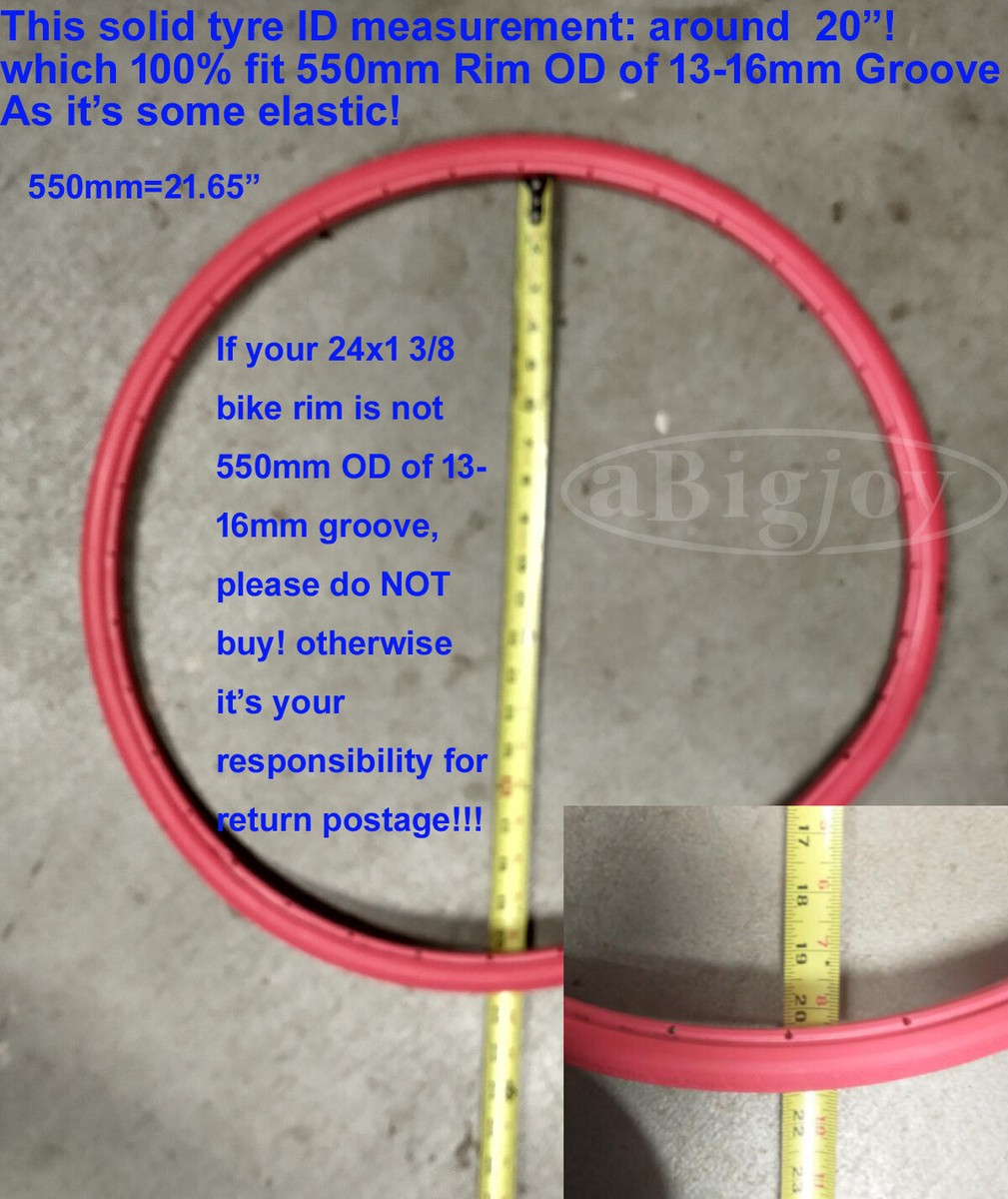 Gomme Piene Per Bici Pneumatici Per Sedia A Rotelle In Gomma Piena - Antiforatura, Senza Aria, Disponibili In Varie Misure! Pneumatici Sedia Rotelle Senza Aria - Foto 3