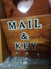 Vtg Mid Century Mail & Keys Holder Hooks Wall Hanging Yellow Stone National Park — photo 2
