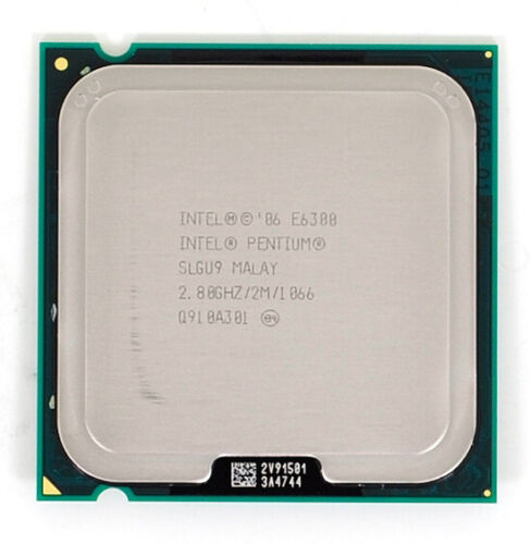 Intel Pentium Dual-Core E6300 SLGU9 CPU 800/2.8 GHz Socket 775  CPU Processor - Picture 1 of 4