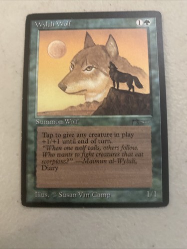 💥 MTG WYLULI WOLF LP/MP Arabian Nights LIGHT MAGIC THE GATHERING Card WOTC 💥 - 第 1/7 張圖片