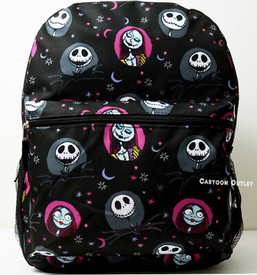 Disney Jack Skellington Sally Large Backpack 16