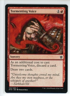 TORMENTING VOICE Khans of Tarkir #123 KTK(NM)(MTG)