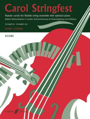 Carol Stringfest POPULAR CAROLS FLEXIBLE STRING ENSEMBLE ''SCORE'' MUSIC BOOK NEW