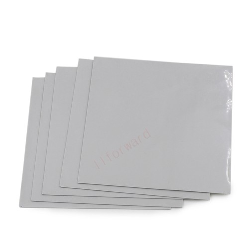 5pcs 100mm*100mm*0.5mm Silicone Thermal Conductive Pad GPU CPU Heatsink Cooling