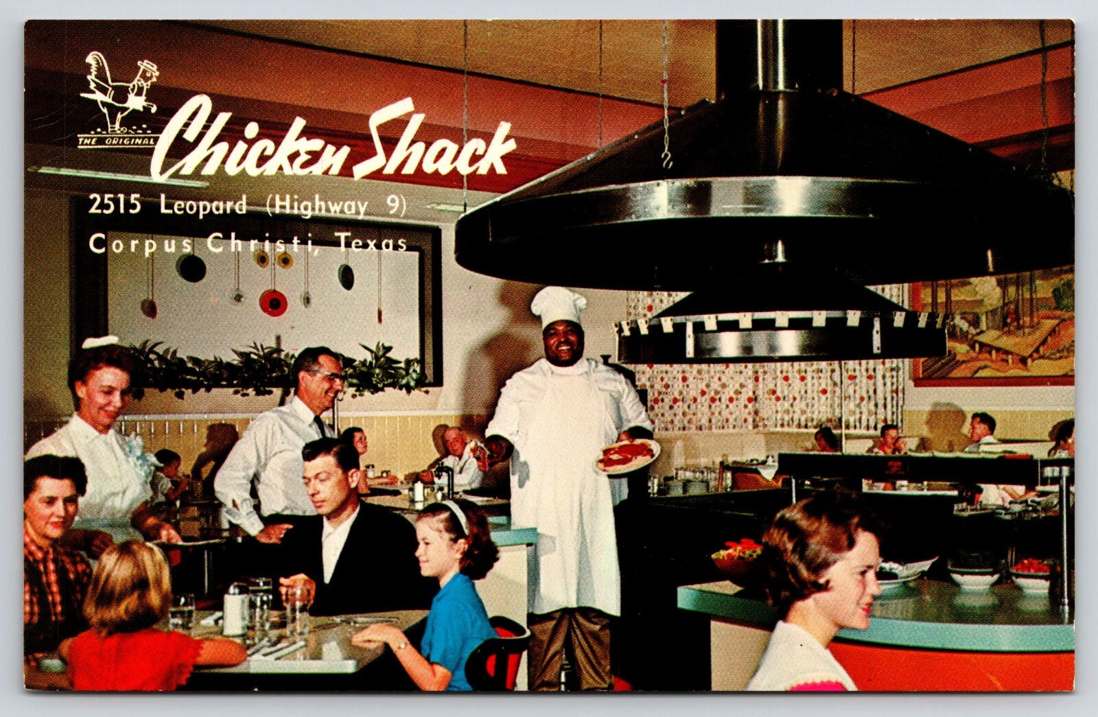 Postcard Chicken Shack Corpus Christi TX Dining Vintage Card Nueces
