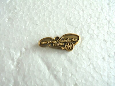 Vintage SNT Society for Nondestructive Testing Cause Screwback Lapel Pin