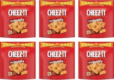 Cheez-It Baked Snack Crackers, Extra Toasty Cheese, 7 Oz Bag (Pack of 6)