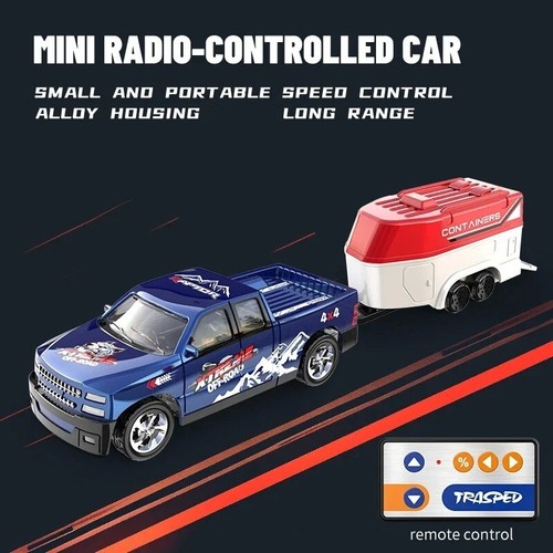Mini Rc Drift Car 1/64 Scale Alloy Truck Remote Control 4x4 Off-Road Vehicle UK - Picture 15 of 15