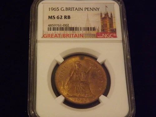 1965   Penny        Great Britain    NGC   MS 62 RB