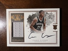 2016-17 Caris LeVert Impeccable Elegance Rookie Patch Auto 56/99 #151