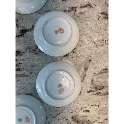 The Adriana by Charles Field Haviland France Limoges 6 Green Floral Cups Saucers - Picture 23 of 24