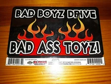 *HOT* BAD BOYS DRIVE BAD ASS TOYS TOYZ BUMPER WINDOW STICKER DECAL USA #2075
