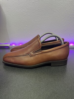 New ECCO Edinburgh Modern Venetian Leather Women's Loafer Size 38