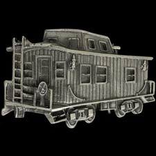 Caboose Car Rail Railway Railroad Rr Ry Train 1970s NOS Vintage Belt Buckle