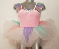 Curtain Call Child L Felicity Ballet Costom Stretch Velvet Chiffon Tulle Tutu
