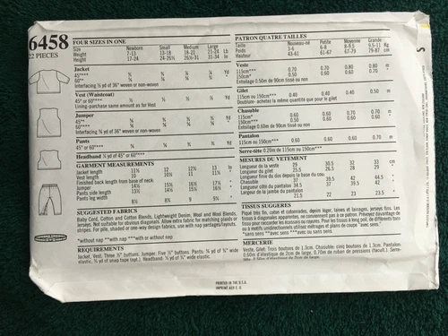Simplicity Patterns ~ All are Baby Patterns 7-24 LBS * ~ * ~ * ~ * Listing 2428 - Picture 49 of 81