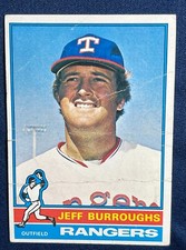 1976 TOPPS #360 JEFF BURROUGHS (TEXAS RANGERS) BASEBALL CARD