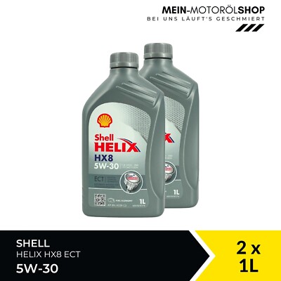 Shell Helix HX8 5W-30 ECT VW 507 00/504 00 MB 229.51 BMW 2x1 Liter = 2 Liter