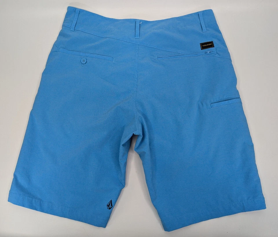 Volcom Blue Fruckin Drip Dry Mens Hybrid Shorts Size 32 2-Way Stretch A0911510 - Image 3 of 4