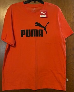 Orange Puma T-Shirt Size Large NWT | eBay