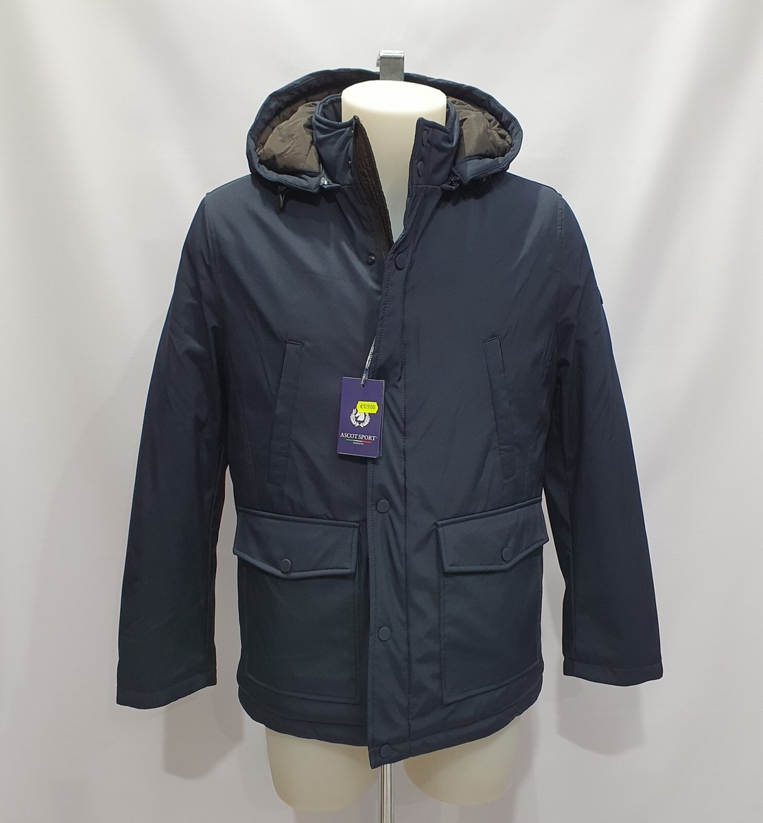 Ascot Sport Giubbotto Uomo Giubbotto Bimaterico Imbottito