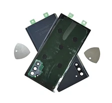 Replacement Back Glass Camera Frame Cover Fit Samsung Galaxy Note 10 Black