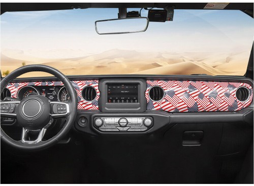 For Jeep Wrangler JL 2018-2020 Inner Center Console Dashboard Decor Panel Cover - Bild 5 von 5