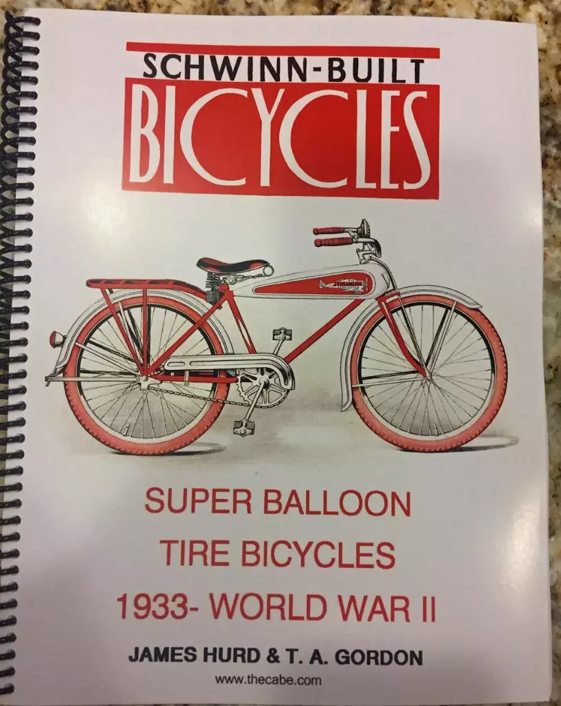 COLOR BOOK prewar 1933 to 1941 SCHWINN BICYCLES antique catalog