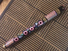 Shakuhachi Style Quena in D, #553, "Bocca in rilievo" 3/4" flauto pex rosso