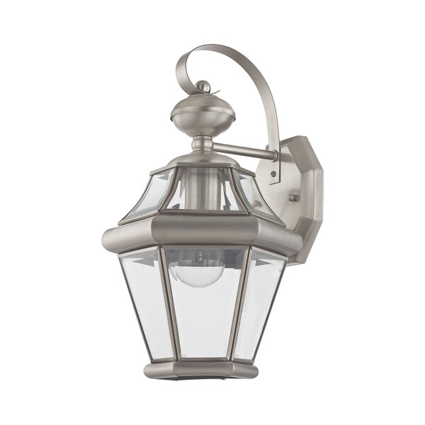 Livex Lighting Brushed Nickel Outdoor Wall Lantern 216191