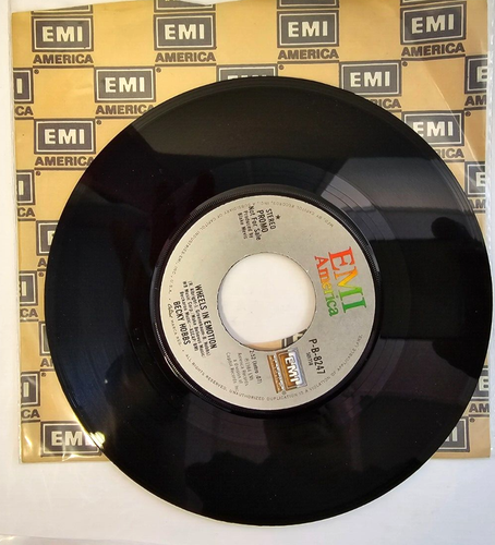 Becky Hobbs – Wheels in Emotion 7" vinyl record US import Promo 1984 EMI America - Picture 2 of 11